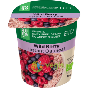 Ovaz Integral cu Fructe de Padure fara Zahar Adaugat Ecologic/Bio 60g