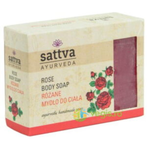 Sapun Ayurvedic cu Glicerina si Trandafir 125g Sattva