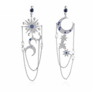 Cercei albastri Midnight