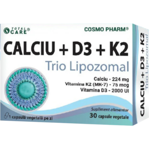 Calciu+D3+K2 Trio Lipozomal 30cps