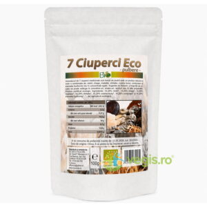 Complex 7 Ciuperci Medicinale Pudra Ecologica/Bio 100g