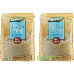Pachet Faina de Grau Integrala Ecologica/Bio 1kg+1kg