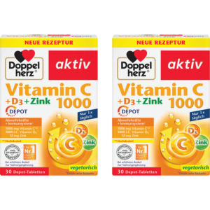 Pachet Vitamina C+D3+Zinc 1000 30tb + 30tb