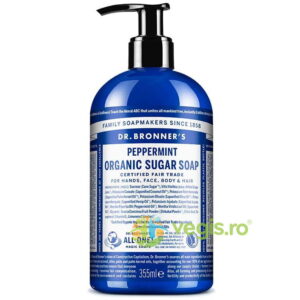 Sapun Lichid (Sugar Soap) cu Menta Bio 355ml