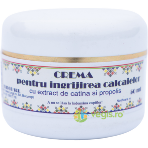 Crema pentru Ingrijirea Calcaielor cu Extract de Catina si Propolis 50g