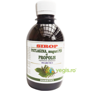 Sirop de Patlagina, Muguri de Pin si Propolis pentru Diabetici 200ml