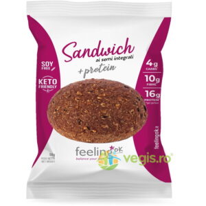 Chifla Proteica cu Seminte Integrale Low-Carb, Keto, fara Zahar 50g