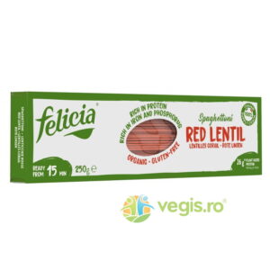 Spaghete din Linte Rosie fara Gluten Ecologice/Bio 250g