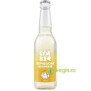 Kombucha cu Aroma de Ghimbir fara Zahar Adaugat 330ml