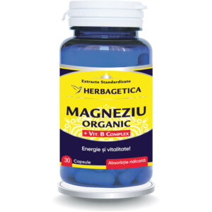 Magneziu Organic cu B-Complex 60cps