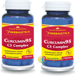 Pachet Curcumin 95 C3 Complex 60cps + 60cps (50% reducere la al doilea produs)
