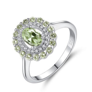Inel din argint Peridot Natalie
