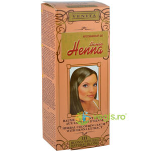 Balsam Colorant pentru Par cu Henna Nr. 111 - Blond Natural 75ml
