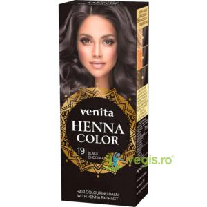 Balsam Colorant pentru Par Henna Sonia Nr.19 Ciocolata Neagra 75g