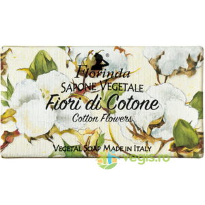 Sapun Vegetal cu Parfum de Flori de Bumbac Florinda 100g