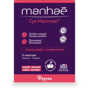 Cys Mannose 10 stick-uri Vitavea,