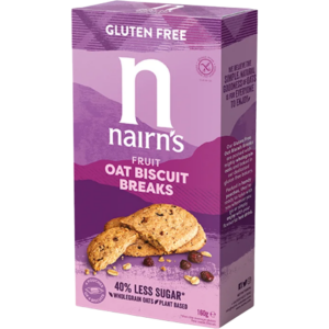 Biscuiti din Ovaz Integral cu Fructe fara Gluten 160g