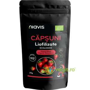 Capsuni Liofilizate Bucati Ecologice/Bio 25g