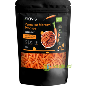 Penne cu Morcovi Proaspeti fara Gluten Ecologice/Bio 250g