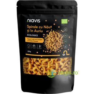 Spirale cu Naut si In Auriu fara Gluten Ecologice/Bio 250g