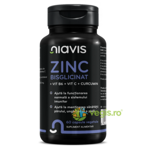 Zinc Bisglicinat + Vitamina B6 + Vitamina C + Curcumin 60cps