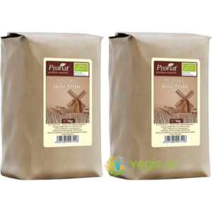 Pachet Faina Integrala de Grau Spelta Ecologica/Bio 1kg+1kg