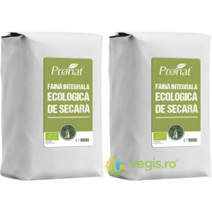 Pachet Faina Integrala de Secara Ecologica/Bio 1kg+1kg
