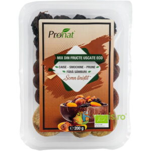 Mix de Fructe Uscate Somn Linistit cu Caise, Smochine si Prune fara Samburi Ecologic/Bio 200g