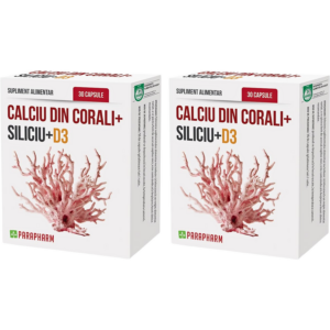 Pachet Calciu din Corali+Si+D3 30cps+30cps