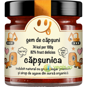 Gem de Capsuni fara Zahar Adaugat Secretele Evei 250g