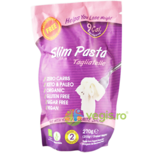 Tagliatelle din Faina de Konjac fara Gluten, Keto Ecologice/Bio 270g