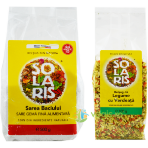 Pachet Condimente: Sarea Baciului 500g + Belsug de Legume cu Verdeata 100g