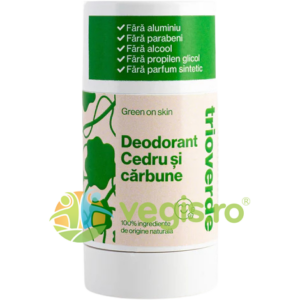 Deodorant Natural cu Cedru si Carbune 60g