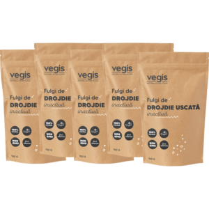 Pachet Fulgi de Drojdie Uscata Inactiva 500g (5 x 100g)