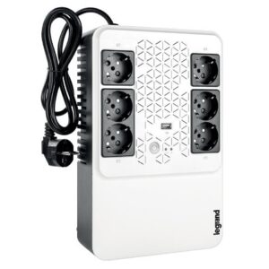 UPS Legrand MULTIPLUG 600, 600VA/360W, 6x German standard sockets, USB charger, baterie 1x 12V 7.2Ah, 230V, tehnologie Line interactiv, 00000000000031