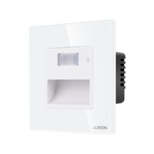 Lampa de Veghe cu Senzor de Miscare LUXION cu Rama din Sticla