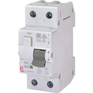 Siguranta automata diferentiala, ETI 002173208, RCBO 40A/30mA B tip A 10kA KZS-2M A B40/0.03