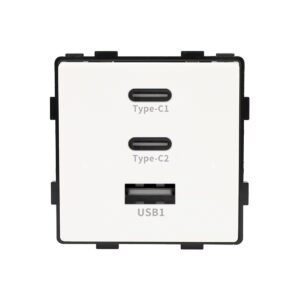 Modul Priza Fast Charge 65W – USB-A + 2 x USB-C LUXION