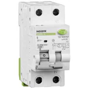 Intrerupator automat cu diferential RCBO Ex9BL-N 1P+N 16A/30mA, tip A, curba B, 6kA Noark 107638