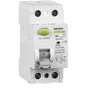 Intrerupator cu protectie diferentiala RCCB Ex9L-N Noark 108349, 2P, 25A, 30mA, 6kA, Tip A