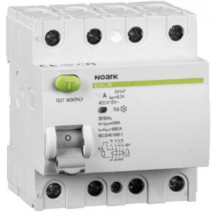 Intrerupator automat diferential RCCB Ex9L-N 4P 40A/30mA tip A Noark 108362