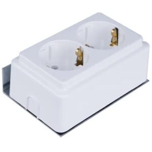 Priza dubla schuko pentru tablou multimedia , ECMEDIA-2xSCH, ETI, 001100201