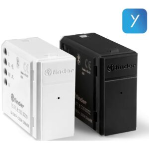 Dimmer YESLY, Finder 15.71.8.230.B200, Bluetooth, 230 VCA, montaj pe perete, compatibil cu cele mai populare sisteme de aparataj, Alb