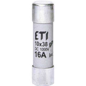 Siguranta fuzibila pentru protectia modulelor fotovoltaice CH10x38 gPV 16A/1000V DC Eti 2625081