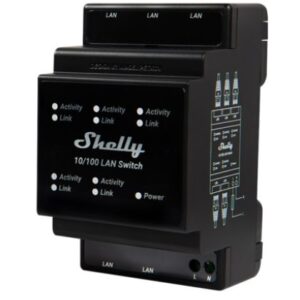 Shelly LAN Switch, cu 5 porturi, 10/100mbps, compatibil SINA DIN 3800235266830
