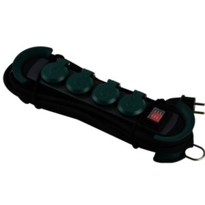 HOOK Outdoor 4xCEE7/3 verde 4,0m CEE7/7 BACHMANN 500.200
