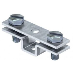Clema de distantare pentru platbanda 40mm, cu perforatie de fixare 6,5 Obo 5032040