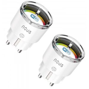 Set 2 prize inteligente Nous A1, Wi-Fi, 15A/3450W, monitorizare energie , control vocal, compatibil Google Assistant, amazon alexa 5907772033456