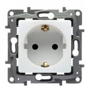 Priza schuko simpla cu CP alba Niloe Legrand 764539