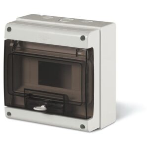 Tablou PT 8M, Scame 672.2008, IP66, aplicata M190 8 module 184x190x106mm GRI